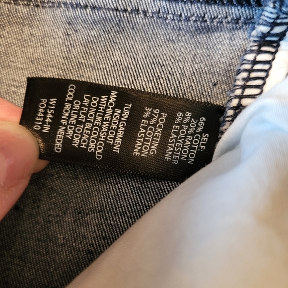 Betabrand pull on denim pants slightly flared leg size XL petite - Picture 14 of 14